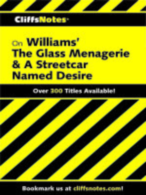 cover image of CliffsNotes on Williams' the Glass Menagerie & a Streetcar Named Desire